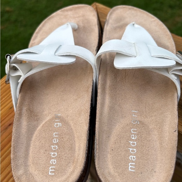 Madden Girl White Sandals - Picture 2 of 4